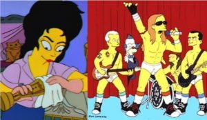 elizabeth e red hot 300x174 - Os Simpsons de "A" À "Z": Paródias De Filmes, Personalidades Famosas, Personagens E Curiosidades (Parte 6)