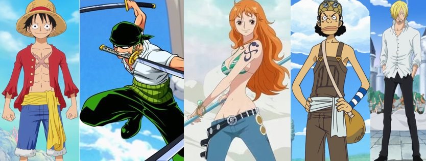 Personagens Figura 1 - One Piece Live-action na Netflix
